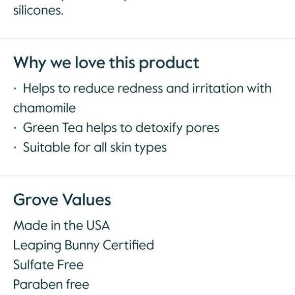 New Rooted Beauty Sensitive Green Tea Mask w/Charmomile and Aloe Vera 25oz USA - Picture 4 of 7